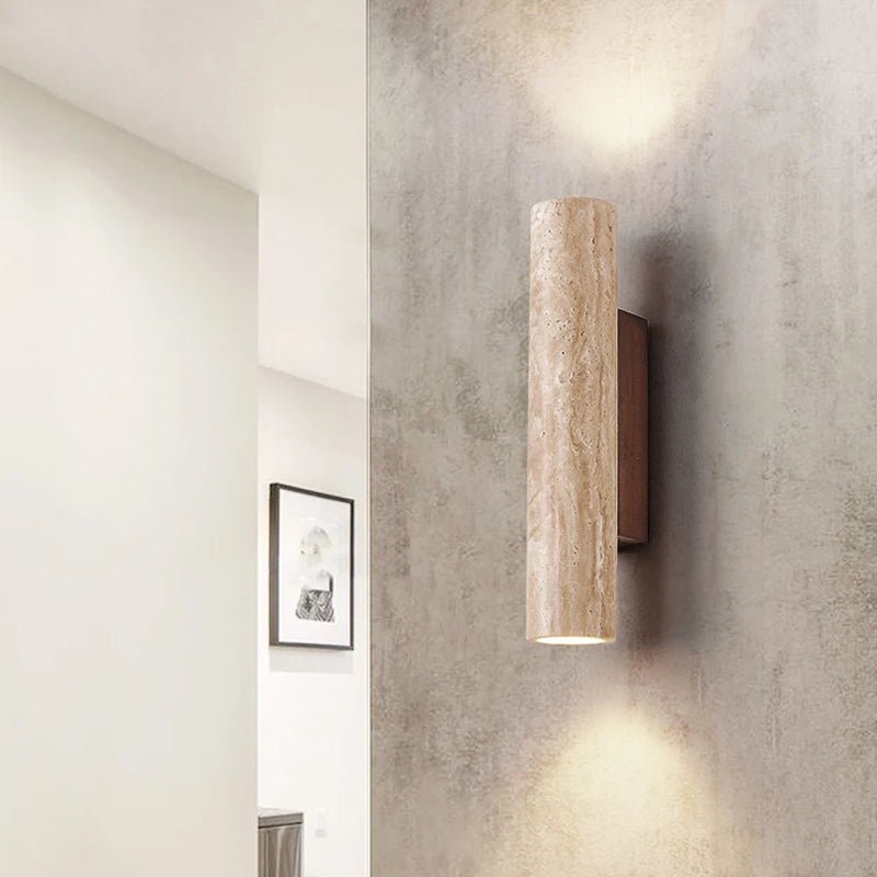 Lunaro Travertine Wall Sconce Secondary image