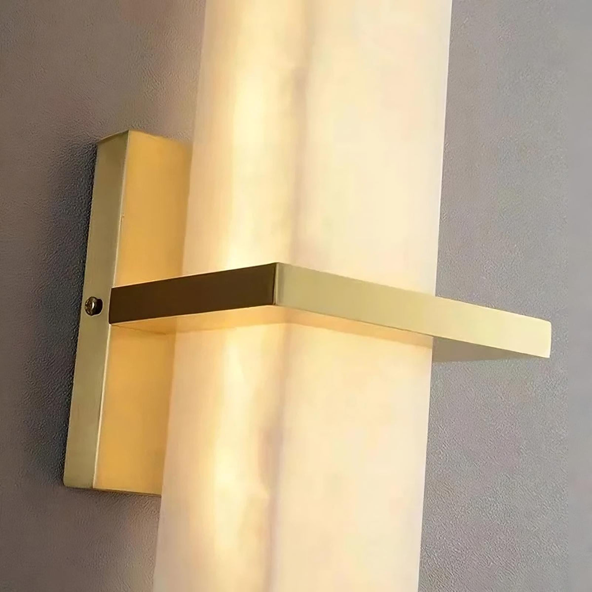 buyVarella Marble & Brass Wall Sconce - Morsale
