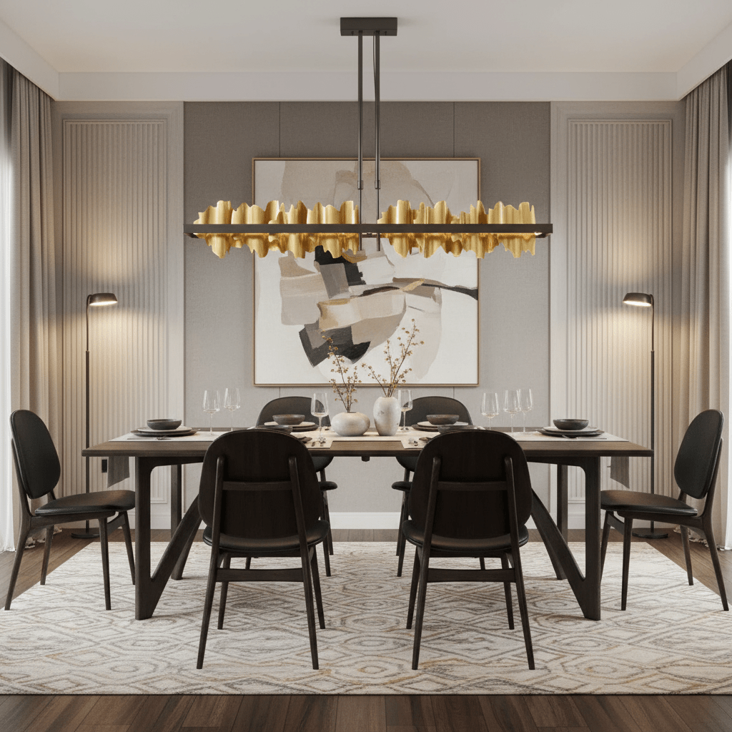 buyRivaro Brass Linear Chandelier - Morsale