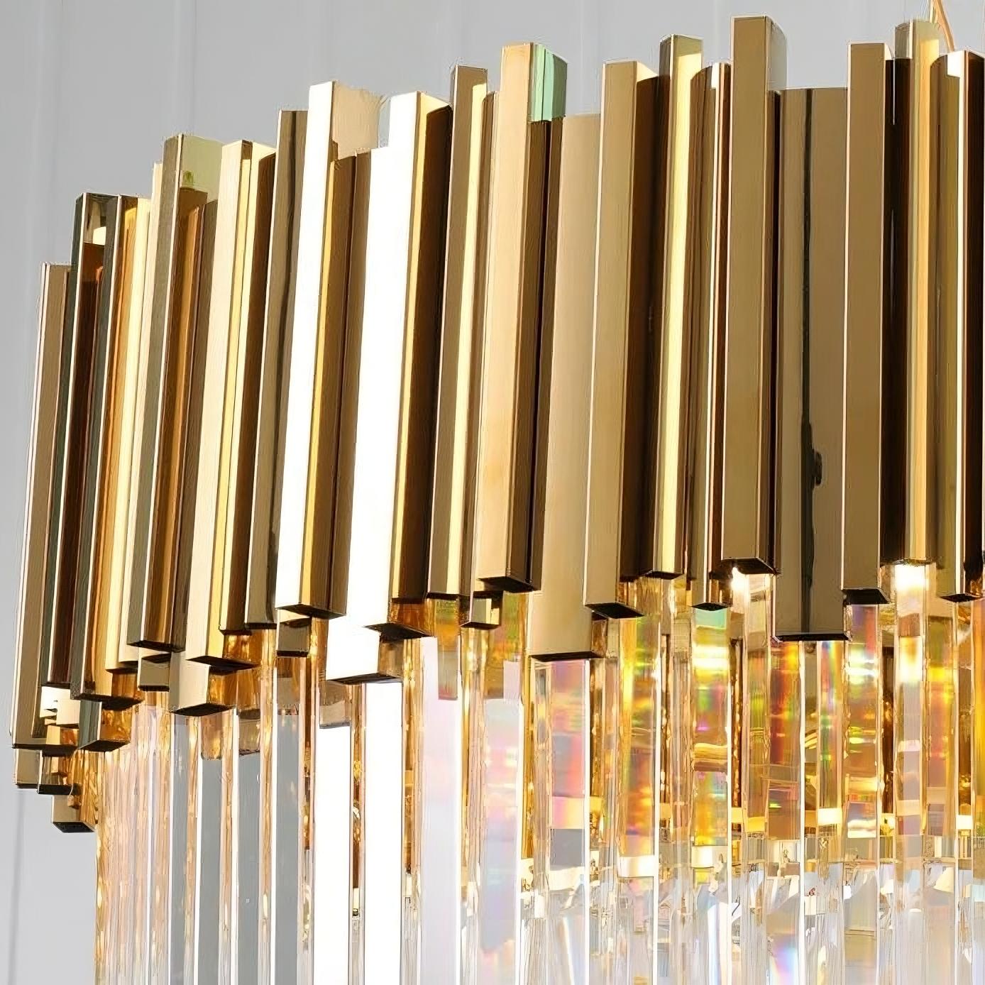 Gio Tiered Crystal Chandelier Secondary image