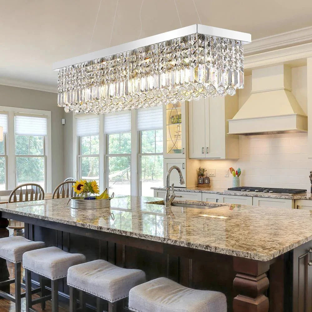Gio 47" Crystal Dining Room Chandelier Secondary image
