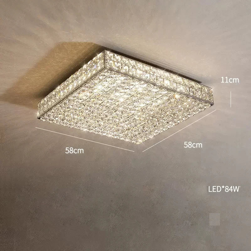 buyGlasbury Crystal Flush Mount - Morsale
