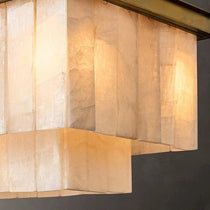 Windsor linear marble dining chandelier full view