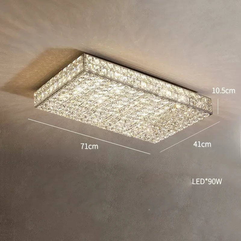 buyGlasbury Crystal Flush Mount - Morsale