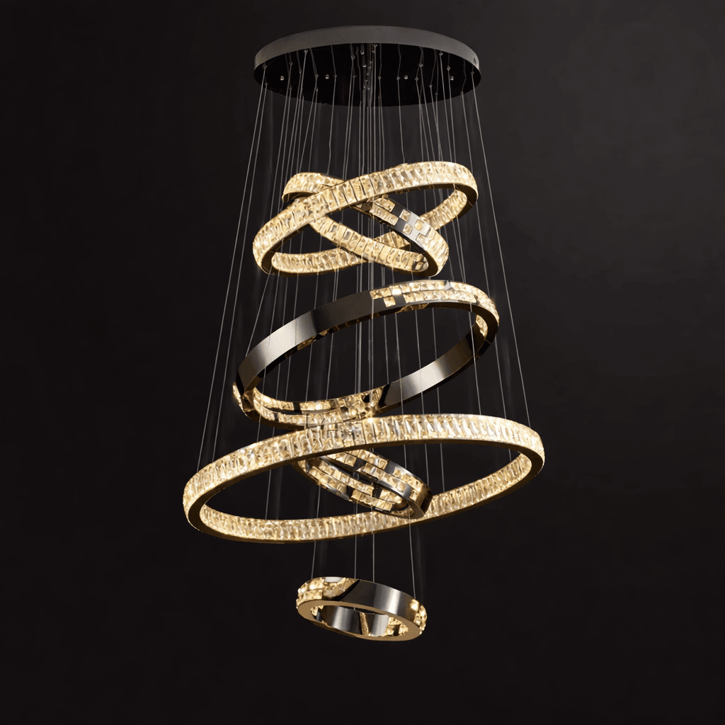 Langley The 6-Ring Crystal Chandelier Secondary image