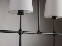 Rhodes Midcentury Torch Linear Chandelier