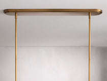 Rhodes Midcentury Torch Linear Chandelier