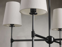 Rhodes Midcentury Torch Two-Tier Chandelier