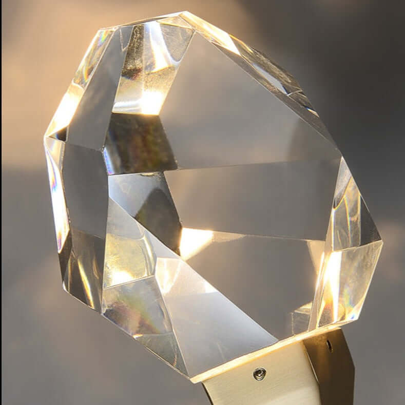 Bari crystal wall sconce side profile