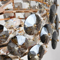 Hand-set K9 crystal on a gold electroplated steel frame