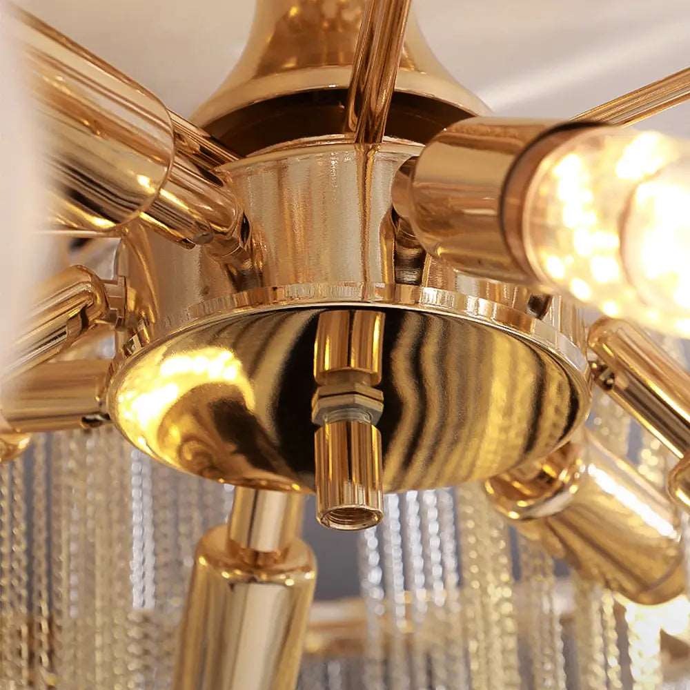 buyCadena Chain Tassel Flush Mount Chandelier - Morsale