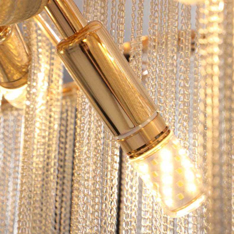 buyCadena Chain Tassel Flush Mount Chandelier - Morsale