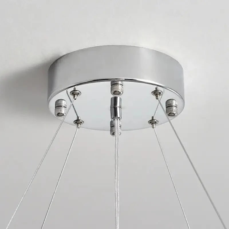 buyGio 2-Tier Chrome Crystal Chandelier - Morsale