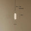 Lareno glass pendant light side profile