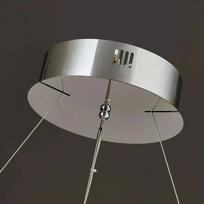 Bacci beaded chandelier in a dining room setting