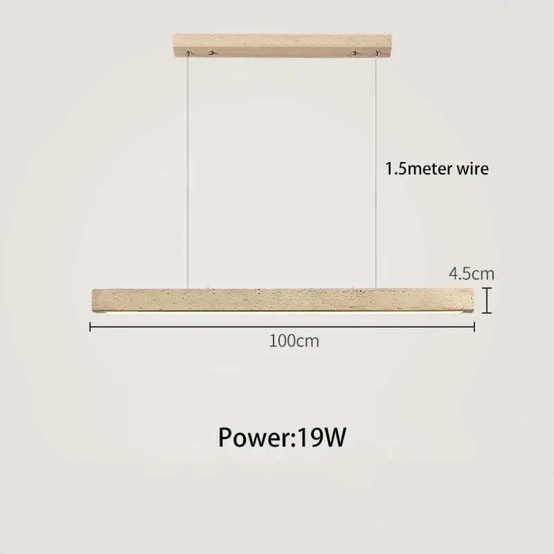 buyNatural Travertine LED Light Fixture - Morsale