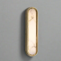 Solari marble wall sconce in a hallway setting