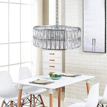 Brion crystal chandelier viewed from below
