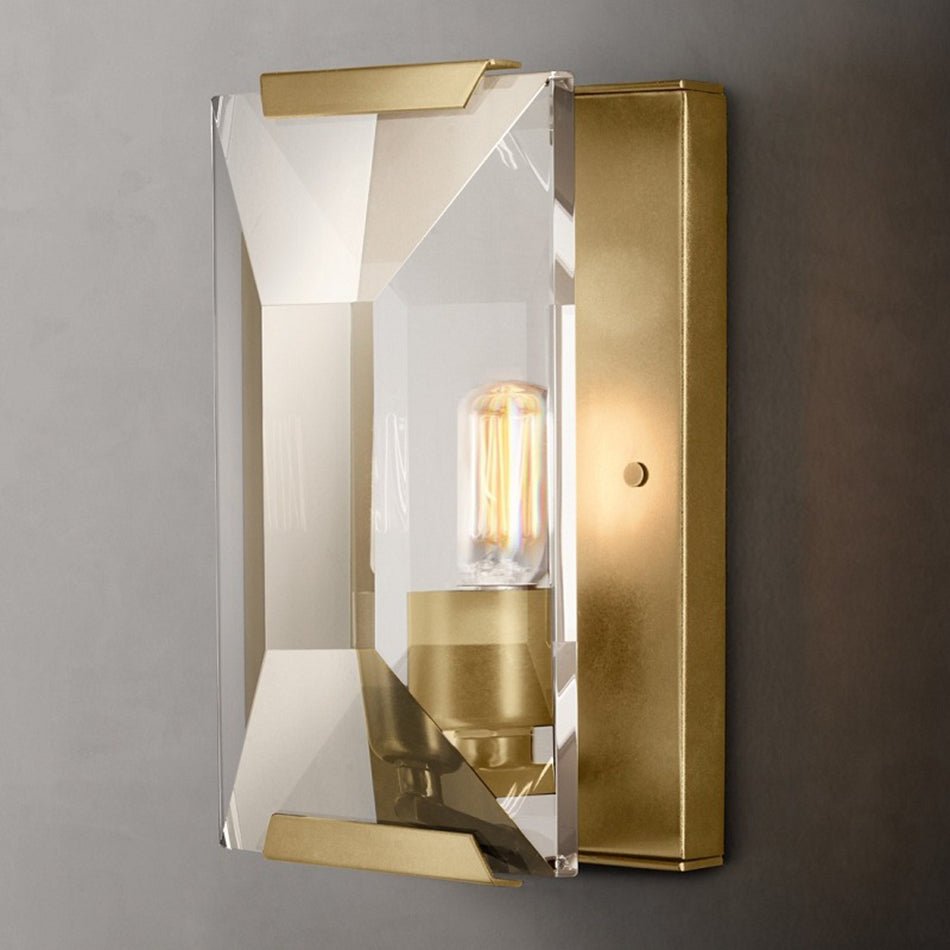 Brookhill Crystal Wall Sconce — Gold Secondary image