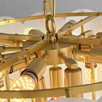Bordwell marble chandelier natural stone detail