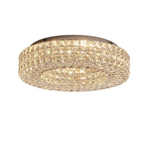 Bacci crystal flush mount ceiling light close-up