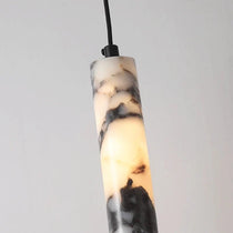 Valmont marble pendant light side profile