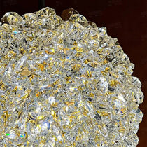 El Sol crystal pendant fixture detail