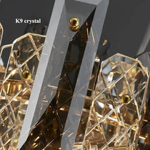 Lazzo crystal modern chandelier full view