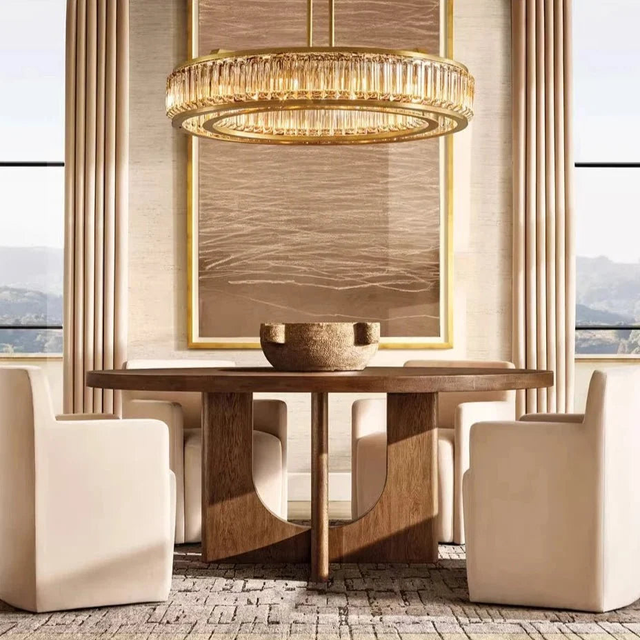 Romano Crystal & Brass Chandelier Secondary image