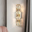 Bacci linear crystal wall sconce full view