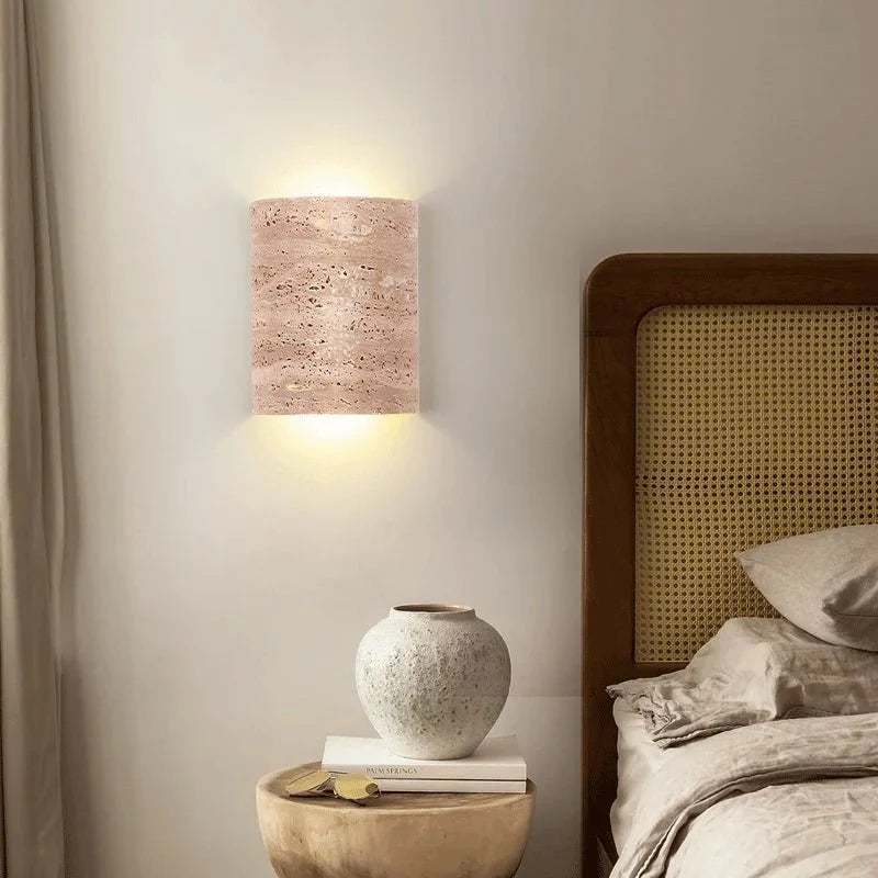 buyRosalia Travertine Wall Sconce - Morsale Main image