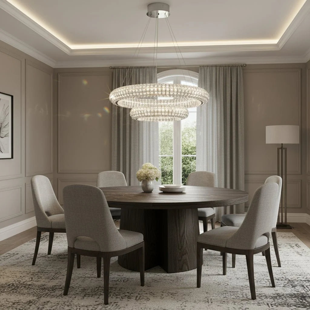 Bacci Grand Modern Crystal Chandelier Secondary image