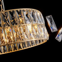 Brion crystal chandelier side profile