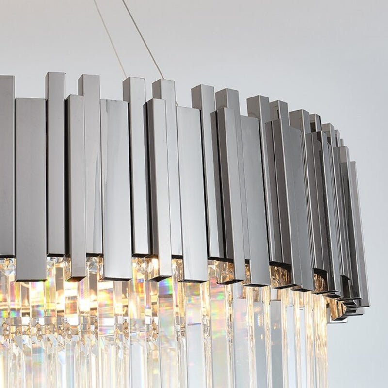 Gio 2-Tier Chrome Crystal Chandelier Secondary image