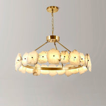 buyCorton Marble & Brass Chandelier - Morsale