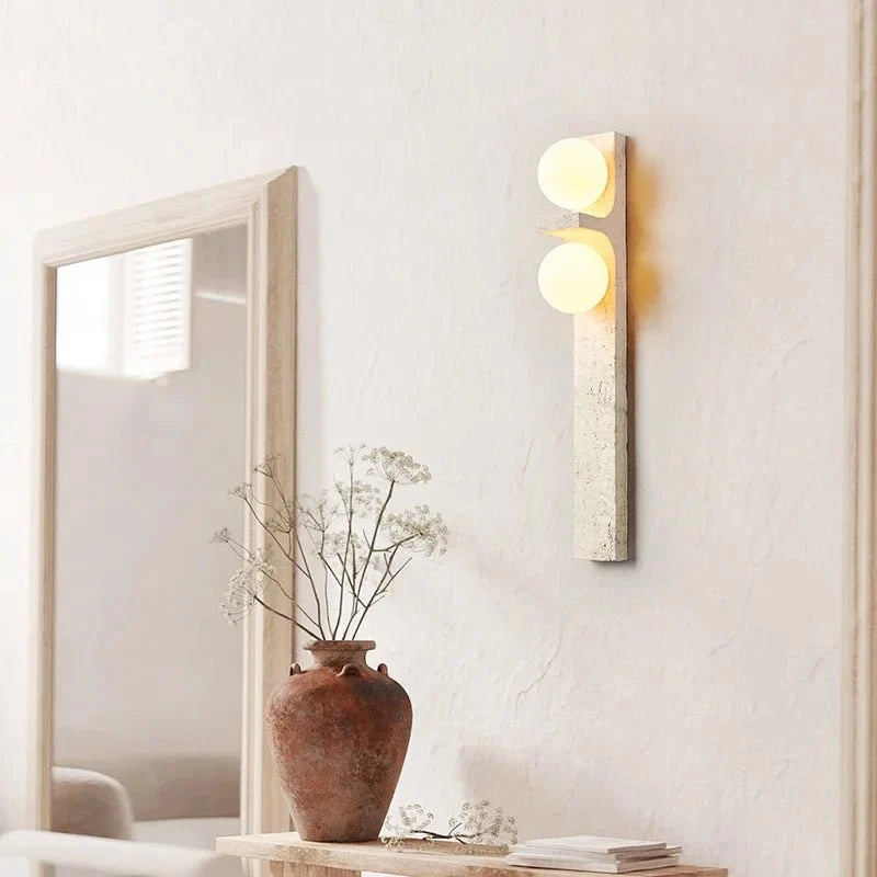 buySemia Travertine Wall Sconce - Morsale