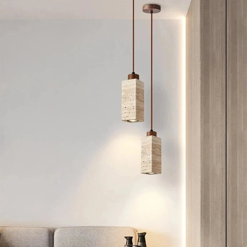 Brio Travertine Pendant Light Secondary image