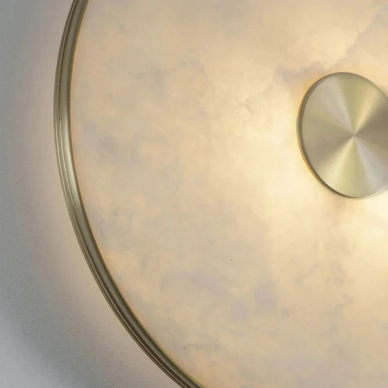 Windsor marble wall sconce close-up