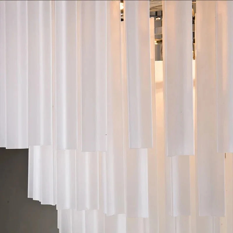 Lucienne chandelier side profile with six lights