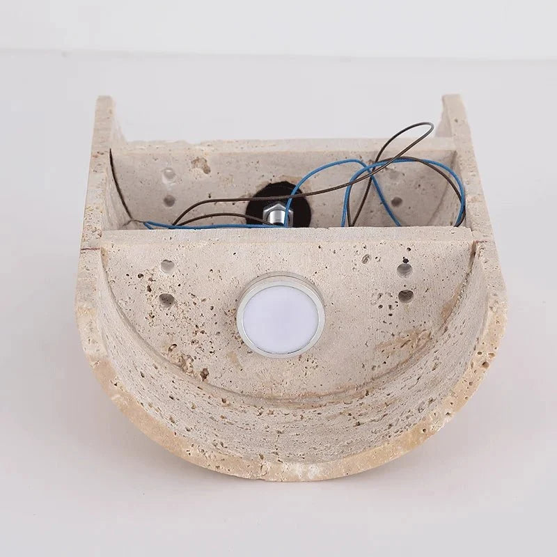 buyRosalia Travertine Wall Sconce - Morsale