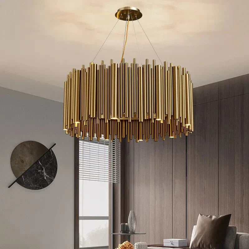 Vigo Brushed Stainless Steel Light Fixture Secondary image