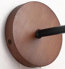 Siena travertine wall sconce close-up