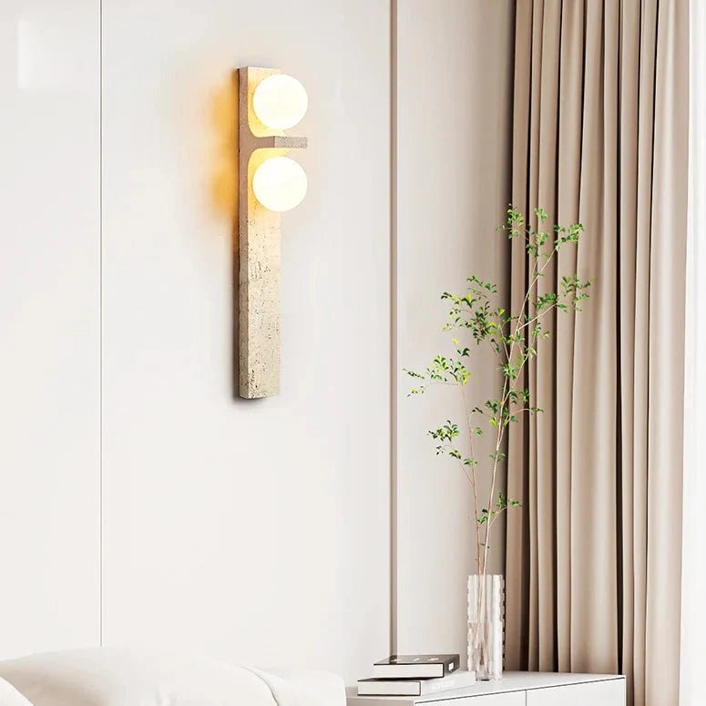 buySemia Travertine Wall Sconce - Morsale Main image