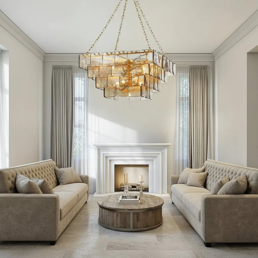 Welle Modern Glass Chandelier Secondary image