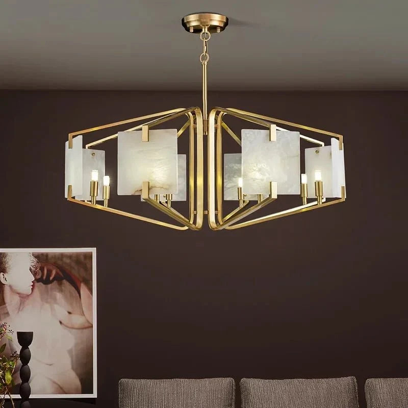 Jeff Morgan modern chandelier full fixture view Main image