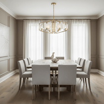 Detail of the Jeff Morgan chandelier frame