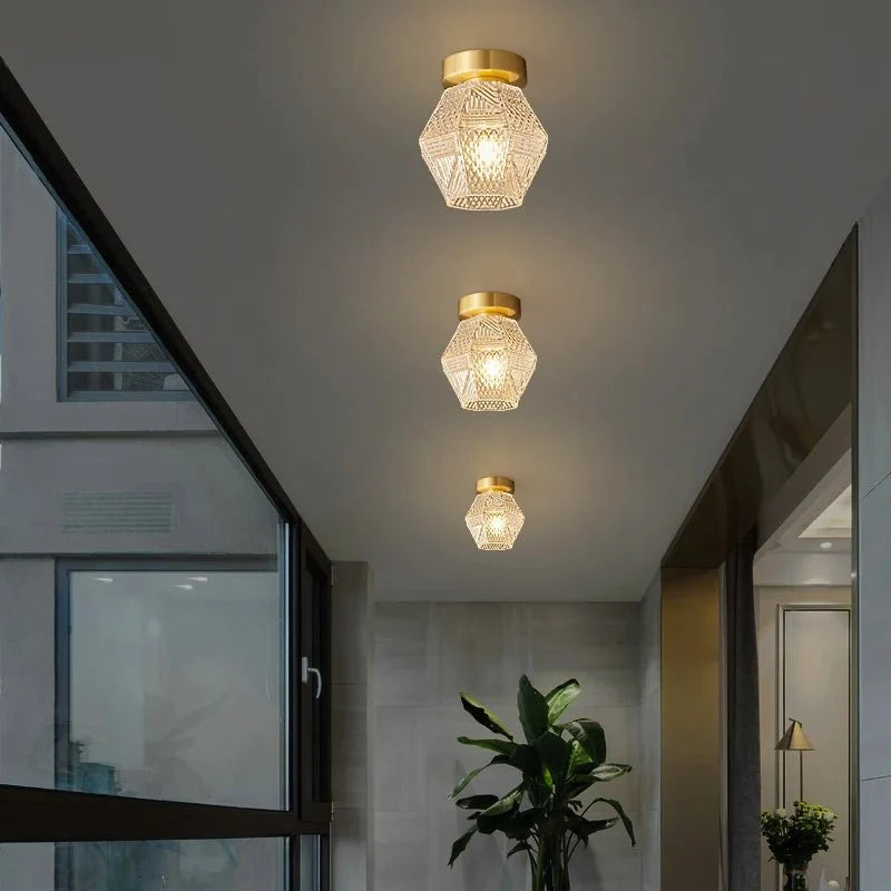 Palermo Glass Ceiling Light Secondary image