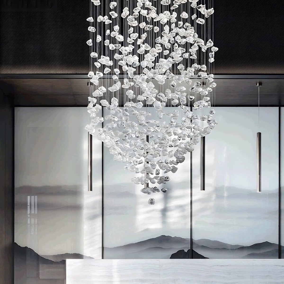 buyRiston Multi Crystal Pendant Chandelier - Morsale