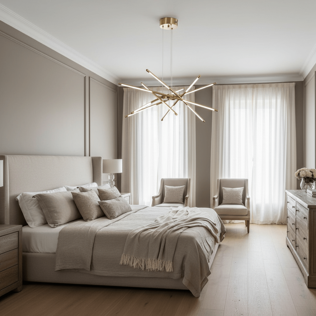 Lucera 12-Light Modern LED Chandelier Secondary image
