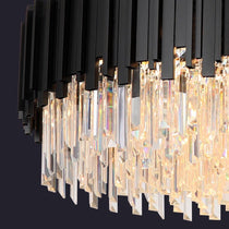 buyGio Modern Black Flush Mount Chandelier - Morsale